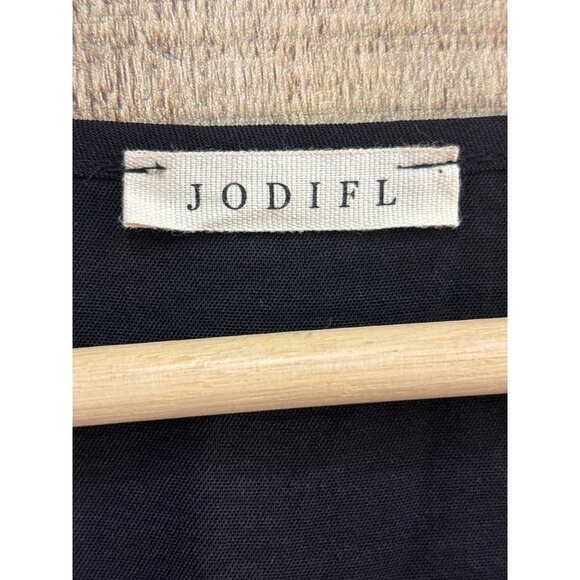 Jodifl Black V-Neck Loose Fit Tunic L - Picture 2 of 6